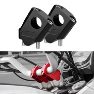 Universal Motorcycle 22mm Handle Bar Riser Handlebar Heightened Clamp Back Move Mount Adapter Chrome