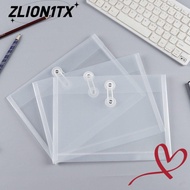 ZLION1TX File Folder, Plastic Transparent File Bag, Thickened A5/A6 Waterproof Document Folder Gift