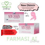 [DISCOUNT RM2 / RM5 ] New Obimin 30s/100s Film Tablet (Exp in Description)