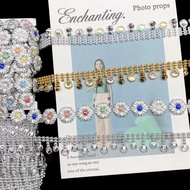 Plastic Dot Diamond Chain Acrylic Diamond Lace