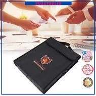 Fireproof Document Pouch  Multipurpose File Safe Lightweight Double Layer Protection Waterproof for 