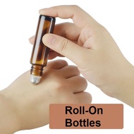 Glass Roll On Roller Ball Bottles 10ml store Essential Oils | Perfume