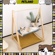 Swing Bed Solid wood cat hammock cradle bed nest all-season universal cat swing hammock pet rocking 