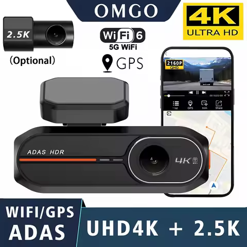 ADAS 4K+2.5K Car Front Dash Cam Mini WIFI GPS DVR Black Box Room With 24H Parking Monitor Night Visi