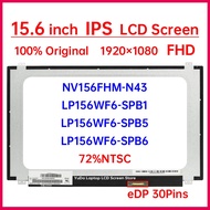 15.6" IPS Laptop LCD Screen NV156FHM N43 NV156FHM-N43 LP156WF6-SPB1 LP156WF6-SPB5 LP156WF6-SPB6 Disp