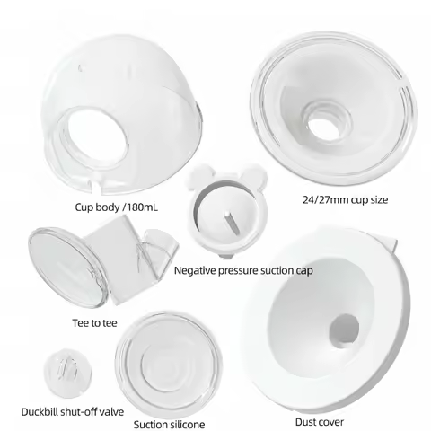 7 in 1 Wearable Breast Pump Milk Collector Cup 24/27MM Flange Insert Suction Bowl For S9/S10/S12 Bre
