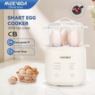 MEEVIDA Egg Boiler Electric 6 modes Auto Breakfast Egg Cooker egg Steamer Half Boiled Egg Maker Inte