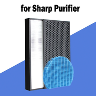For Sharp Air Purifier KC-D40E-W KC-D50 KC-D40E Replacement Hepa Filter Actived Carbon Filter 40*22cm Air Humidifier Parts