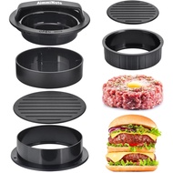 Hamburger Press Patty Maker Hamburger Press Burger Press 3 dalam 1 Sumbat Burger Press Patty Maker H