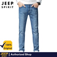 JEEP SPIRIT Basics Jeans For Men Stretchable Pants Straight Pants
