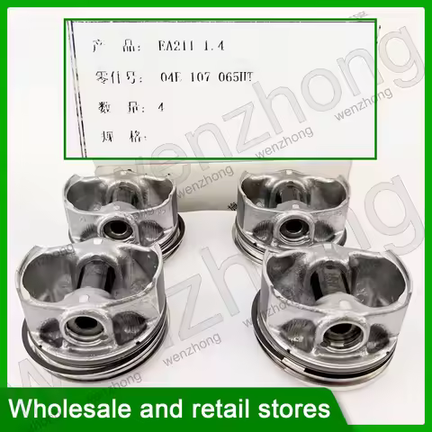 4PCS piston EA211 1.4T 04E107065HT 04E 107 065 HT