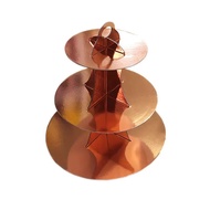 Cupcake Tier GOLD / Cup Cake Stand Polos Metalik / Cup stand Cake 3 Susun