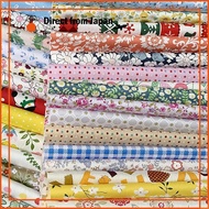 Liuliu Floral Print Fabric Scrap Set for DIY Crafts - 25 Pieces (20cm x 20cm / 30cm x 30cm)