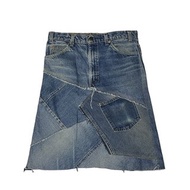 古著橘標Levi's拼接丹寧裙F