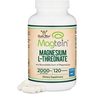 LThreonate,Magtein-NSFCertified-andCognitiveSupport–HighAbsorption–MostBioavailableFormof–2,000mg–12