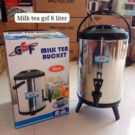 Water Jug Drink Jar Milk Tea Bucket Stainless Steel 8 liter
