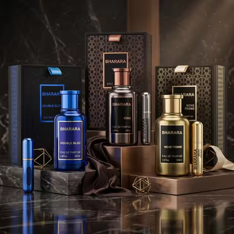 BHARARA Double Bleu King Niche Femme EDP, Luxury Perfume for Men Women, Sophisticated Scent 100ml +