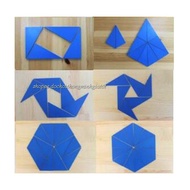 Box of Blue Triangles - Box of Blue Triangles Montessori Teaching Materials