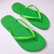 Brazil Havaianas SLIM Green Lace-Up Flip-Flops Women's Slippers
