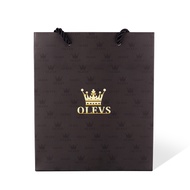 OLEVS Delicate Gift Bag For Watch Exquisite Fashion Casual Waterproof Black Logo Paperbag