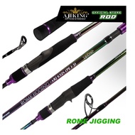 Ajiking Rome Jigging Spinning Casting Fishing Rod Saltwater Rod Max Drag 8kg-12kg