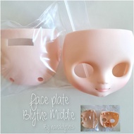 Blythe doll Mask ** Face plate Middie Can Order Custom Includes The plate.