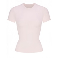 Kadeshan Angelababy Style Milkshake Powder Colored Cotton Jersey Short Sleeve T-shirt