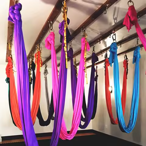 Top Quality Anti-Gravity Yoga Hammock Full Set Aerial Traction Device Fitness for Yoga Studio Yoga F