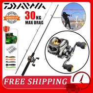 DAIWA Pancing Mancing Casting 1 Set Murah Casting Set Joran Pancing Set Fishing Rod Set Rod Casting