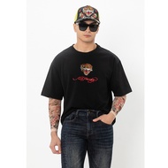 Ed Hardy Classic Print Casual Versatile Style T-Shirt Men Women Same
