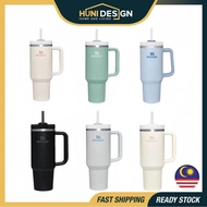 HUNI Stanl.e/y 40oz/1.1L Quengher H2.0 Tumbler With Handle With Straw Lids Stainless Steel Coffee Te