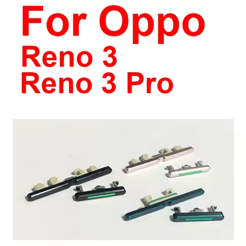 For OPPO Reno 3 Reno 3 Pro 5G Power Volume Side Buttons Keys On Off Up Down Buttons Bracket Clip For