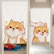 Shiba Inu door curtain for bedroom kitchen living room decoration