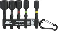 Stay Sharp 76052 2 x 0.25 in. 0.31 in. 0.37 in. 0.43 in. 0.5 in. Torsion Impact Bit Clip - Professio