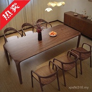 Solid Wood Dining Table Dining Chair Combination Desk Stool North American Dining Stool Bench Dining