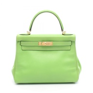 กระเป๋าถือ Hermes Kelly 28 สีเขียวแอปเปิ้ล (มือสอง) สำหรับผู้หญิง (สินค้ามือสอง)