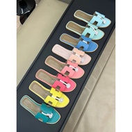 H Home Hermes 2024 New Style Ladies Flat Sandals Slippers Flat Slippers Classic Color+24 New Colors 