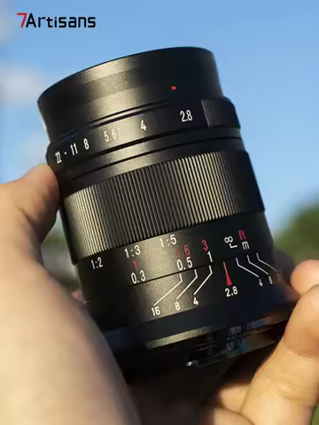 7artisans APS-C 60mm F2.8 II Camera Lens for Macro Photography with Sony E A7RIII Fujifilm XT-100 Ni