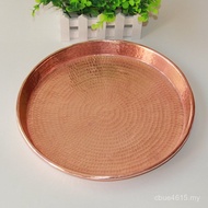 Copper Plate Pure Handmade Copper Plate Dinner Plate Pure Wedding Hot Pot Copperware Copper Plate Pl