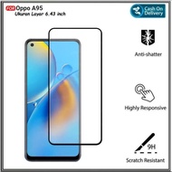 Oppo A95 A74 4G Full Cover Tempered Glass Anti-Scratch Glass