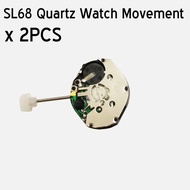 2PCS Replacement Watch Movement SL68 No Calendar Quartz Watch Movement Watch Repair Tools Parts Accessories