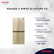 SHARP Kulkas 4 Pintu SJ-IF51PG-CG