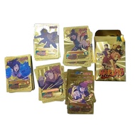 55pcs Naruto Gold Foil PVC Card Flash Card Kartu Naruto Anime