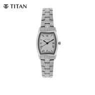 Titan Silver Dial Steel Strap Womens Watch 9858SM01