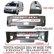 J125S02 FRONT BUMPER WIDE TYPE TOYOTA KDH222 VAN HIACE 2014YR FOR AMBULANCE