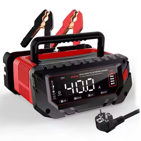 AB12-For Lithium Lifepo4 Lead-Acid 480W Smart Battery 6V/12V 24V 40A With Desulfation EU Plug