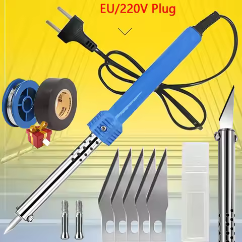 2-IN-1 Electric Soldering Iron Kits DIY Carving Knife 60W Replaceable Soldering Iron Head Soldering