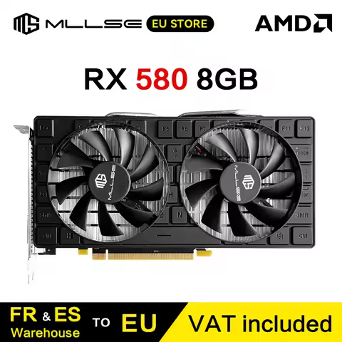 MLLSE AMD RX 580 8 Go 2048SP game graphics card GDDR5 bits 6 brooches PCI Express × 16 GPU radoon rx