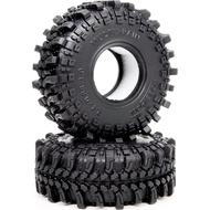 HOBBYSOUL 2pcs 1.0 Tires 61 * 22.4mm Soft Sticky Mud Crawler Tyre For RC 1/18 TRX4M 1/24 SCX24 AX24 
