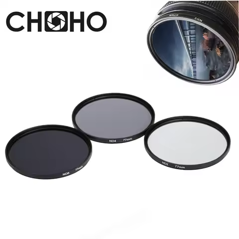 ND Filter Neutral Density ND2 ND4 ND8 Filtors 49MM 52MM 55MM 58MM 62MM 67MM 72MM 77MM 37MM 43MM 46MM